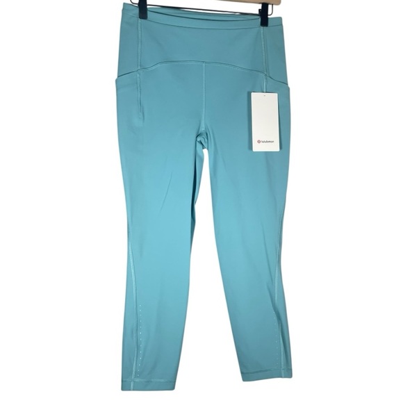 NWT Lululemon Swift Speed HR Crop 23” Tidal Teal High Rise Leggings Size-8 - Picture 1 of 4